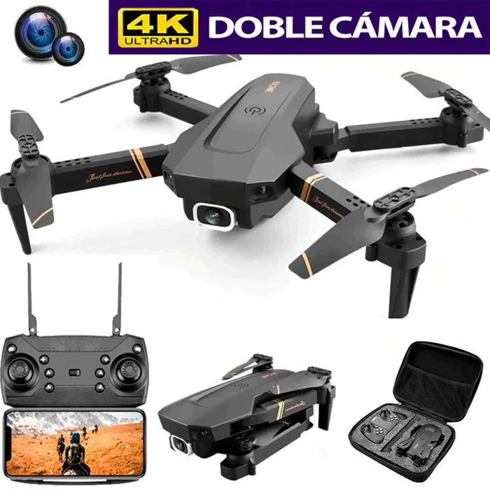 [OFERTA] - Dron E99 Max Sky Vision 4K + DOBLE BATERÍA + CONTROL PANTALLA CELULAR