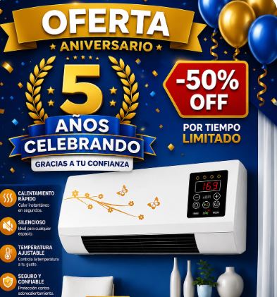 🔥 LIQUIDACIÓN DE STOCK  ''DualTemp - Ventilax Portátil, Potente y Económico 50% OFF''