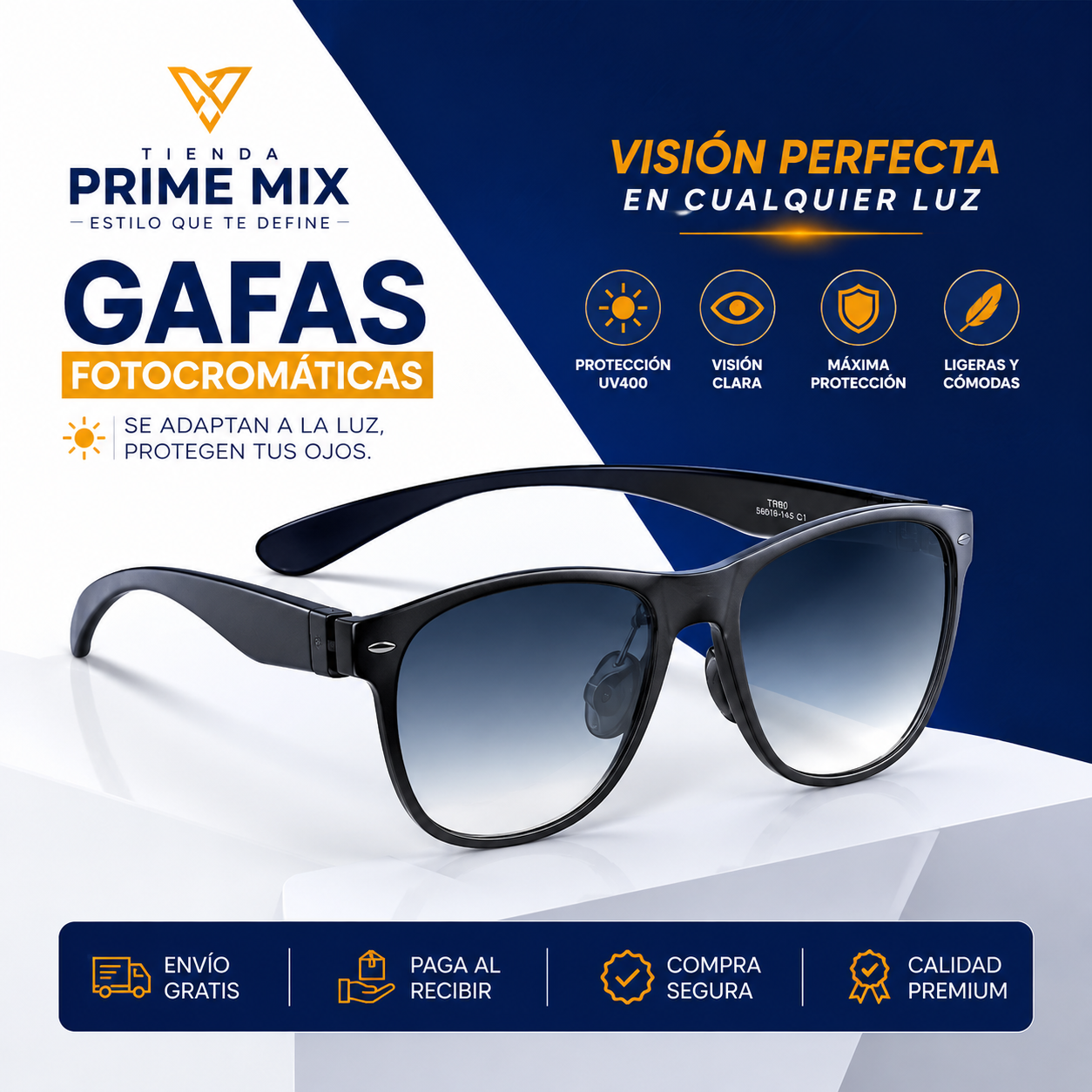 Gafas Inteligentes Bluetooth Fotocromaticas '' PROTEGE TU VISTA Y ESCUCHA TU MUNDO! 🕶️
