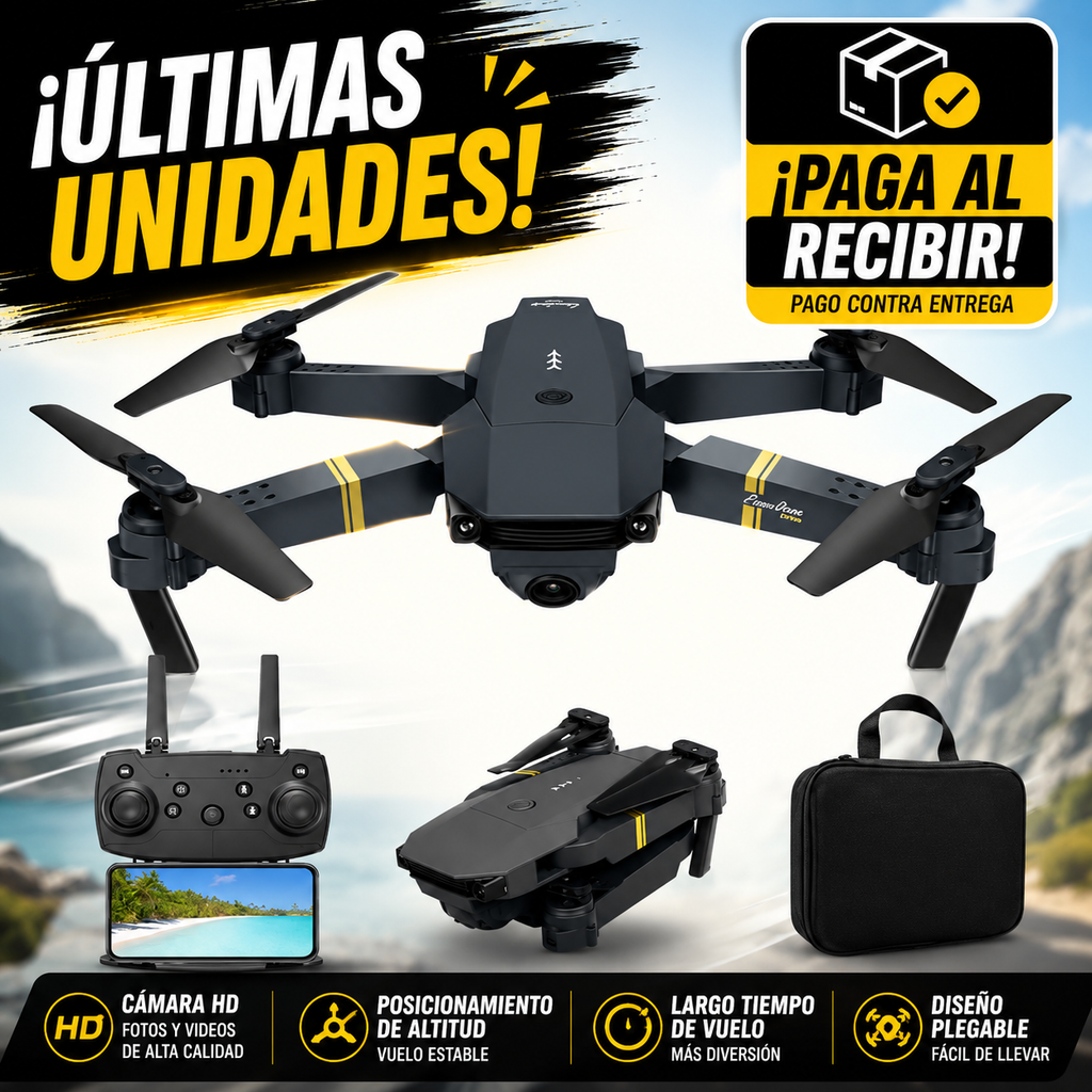 [OFERTA] - Dron E99 Max Sky Vision 4K + DOBLE BATERÍA + CONTROL PANTALLA CELULAR