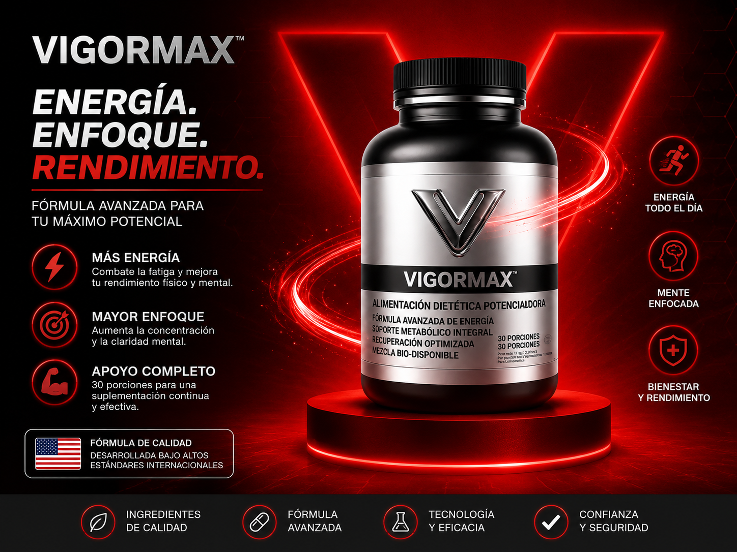 🔥 VIGOR MAX – Energía, Vitalidad y Rendimiento Masculino