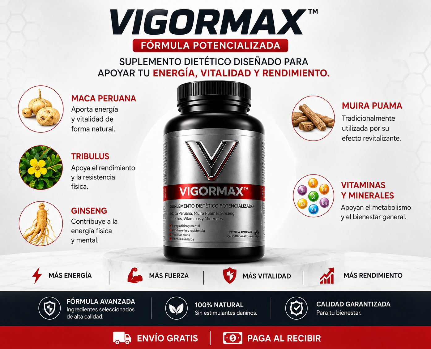 🔥 VIGOR MAX – Energía, Vitalidad y Rendimiento Masculino