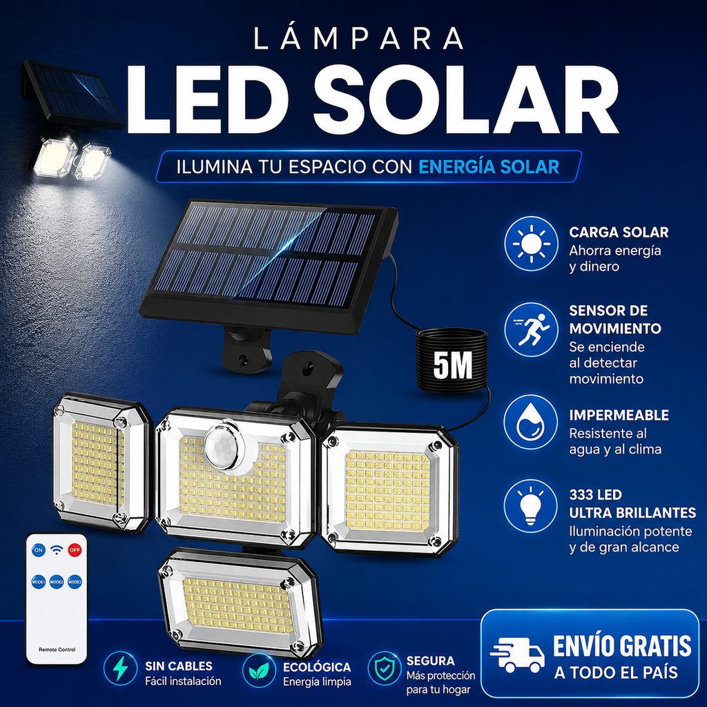 LAMPARA SOLAR LED