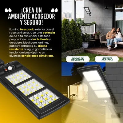 🔥 AHORRA HASTA 72% DE ENERGÍA - SUNLIGHT - Foco Mini Solar Para Exteriores