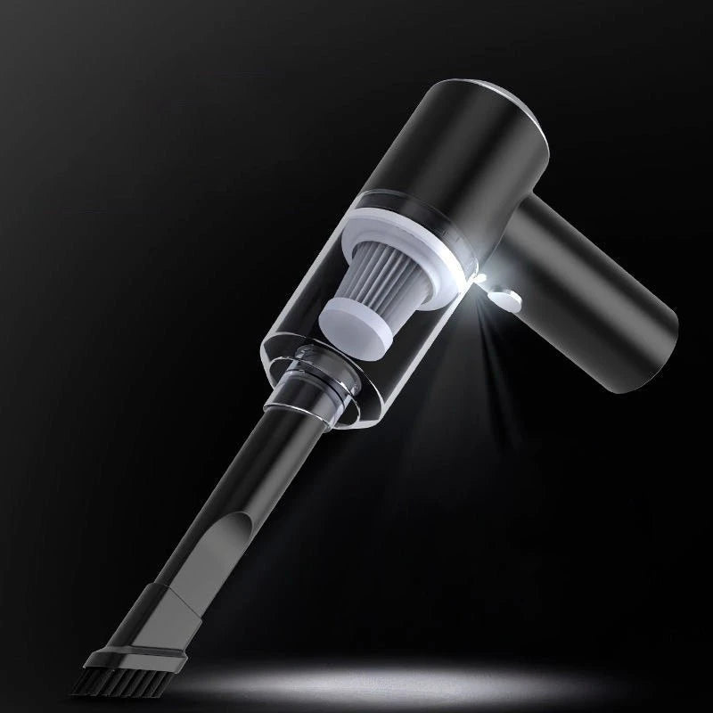 Combo Premium para el Hogar: Mini Aspiradora Portátil + Guantes con Luz LED