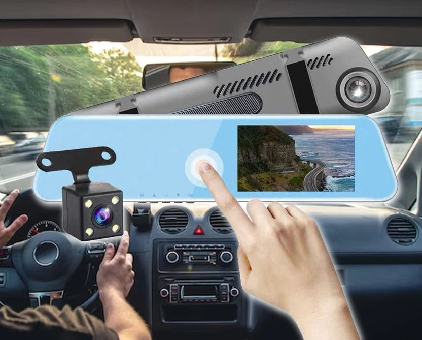 Espejo retrovisor 4 en 1 Pantalla Táctil🚗✨